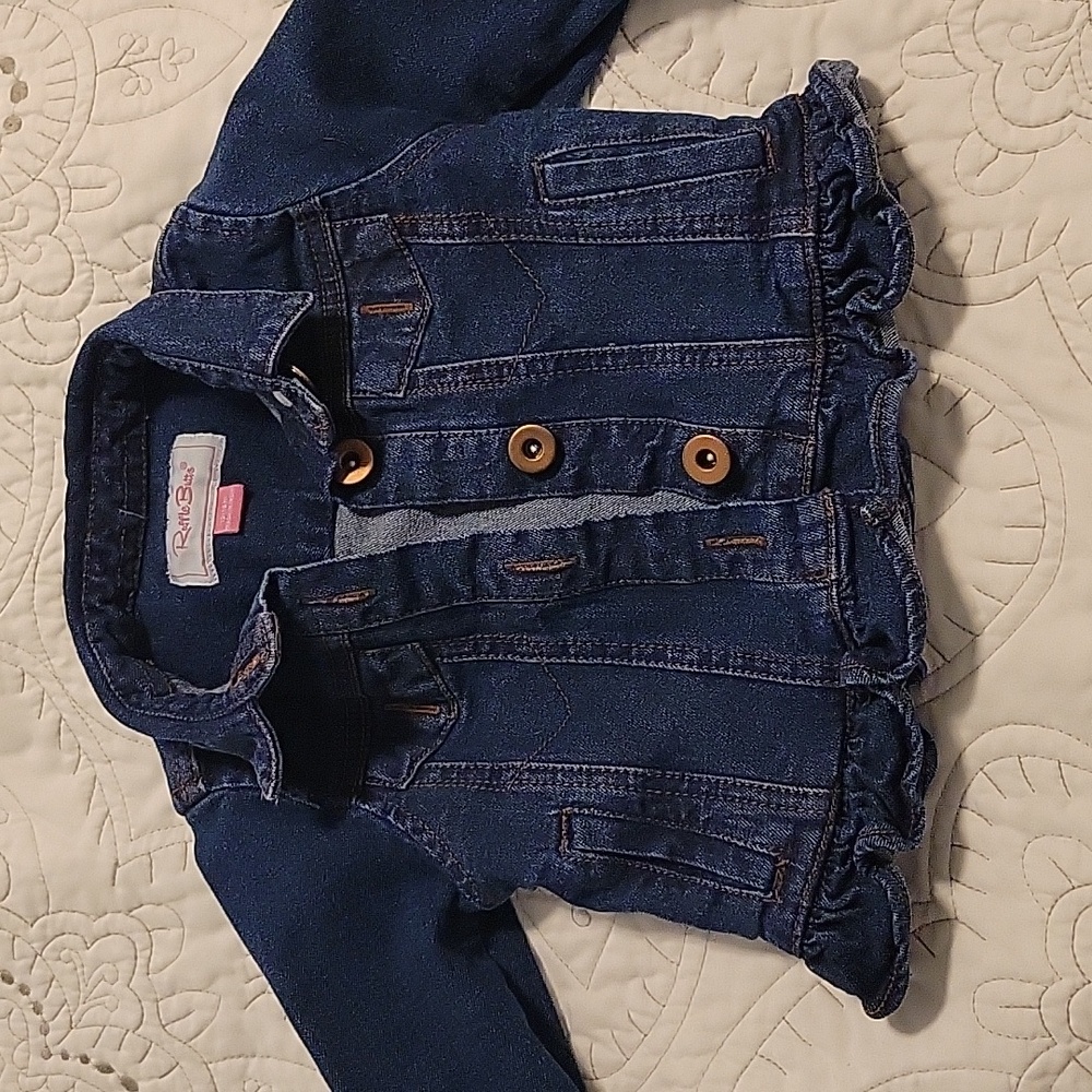 Rufflebutts Jean Jacket, 12-18m